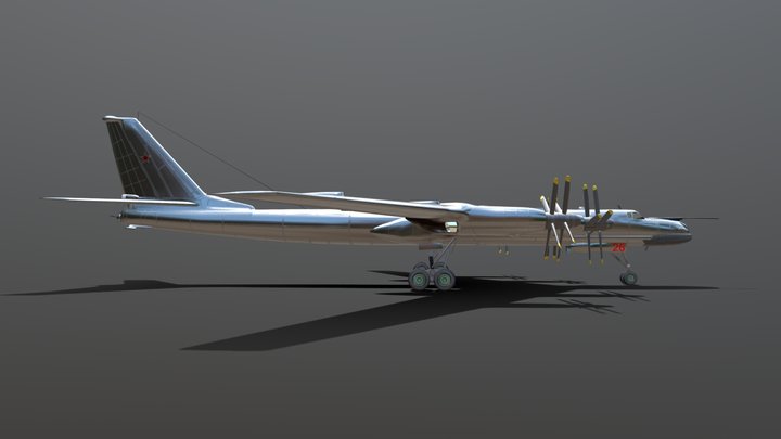 Tu-95 BEAR 3D Model