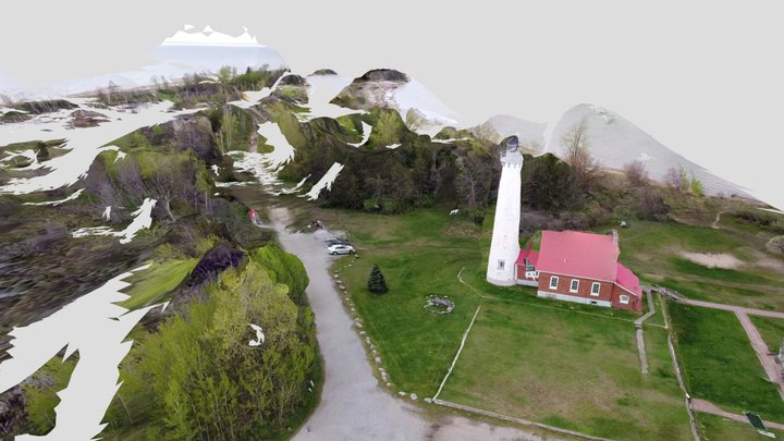 Tawas Point Lighthouse 3D Model
