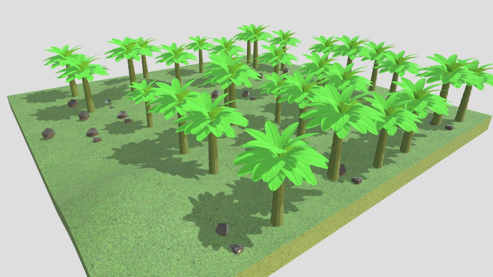 Field and Banana trees - Download Free 3D model by ragibrumman [8b53d21 ...