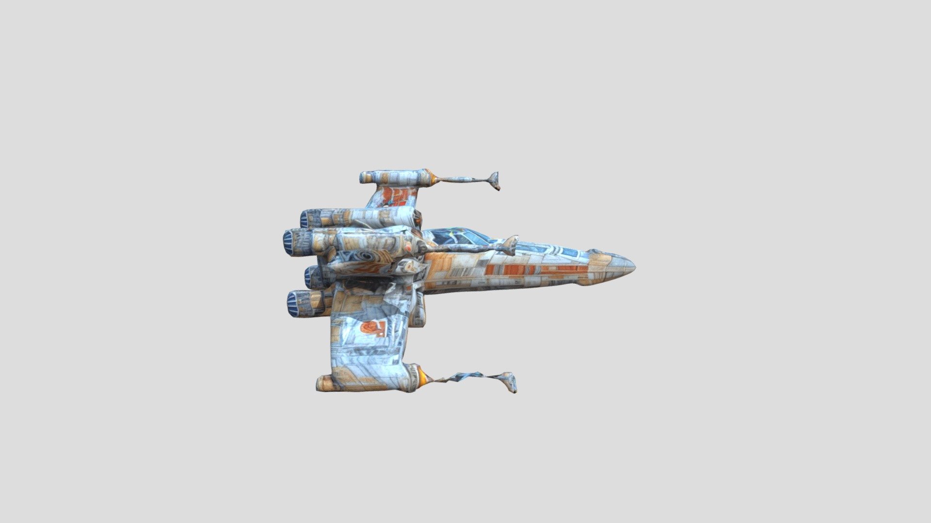 X wing variant Download Free 3D model by muhammad jafar darwis