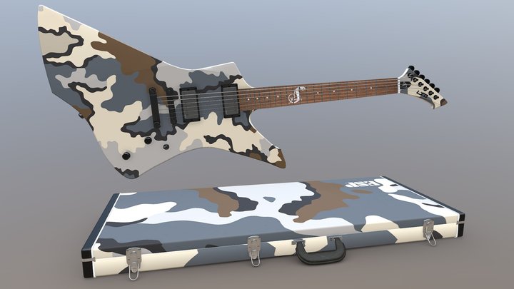 Hetfield LTD Snakebyte Camo 3D Model