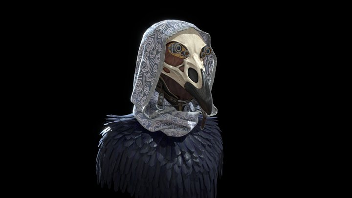 Harpy Mask 3D Model