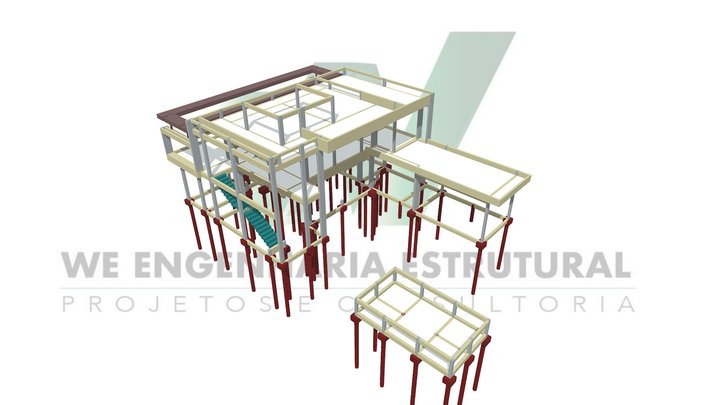 3D Estrutura SM 3D Model