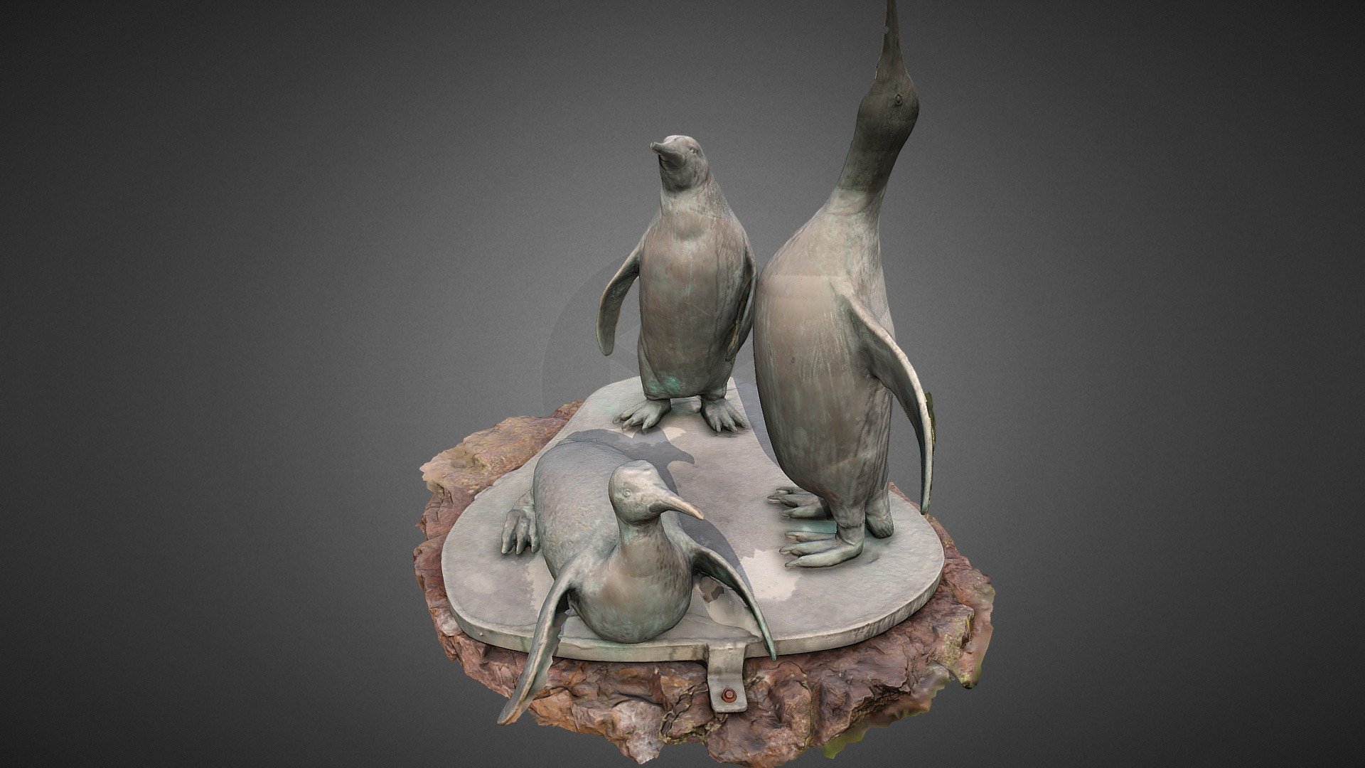Bronze Penguins, North Berwick, Scotland