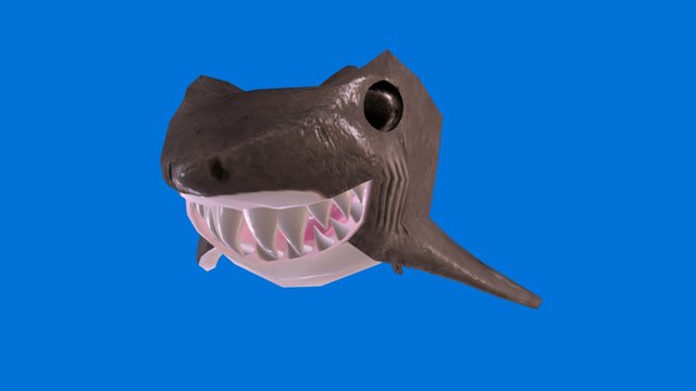 Sharky Toon 3D Model