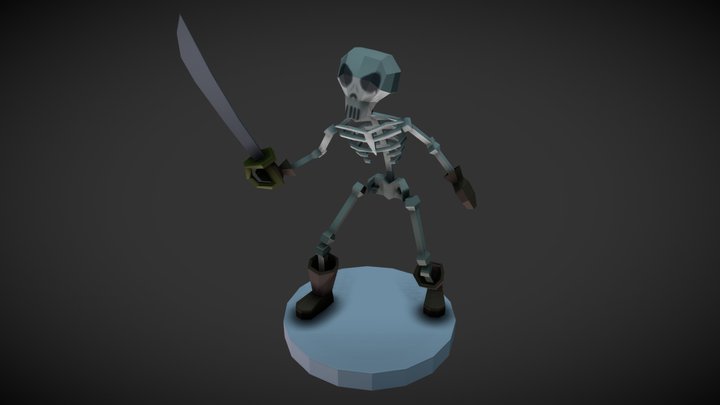 Skeleton Pirate 3D Model