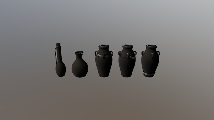 Jugs Clay 3D Model