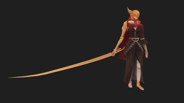 Elden Ring's Malenia 3D Model