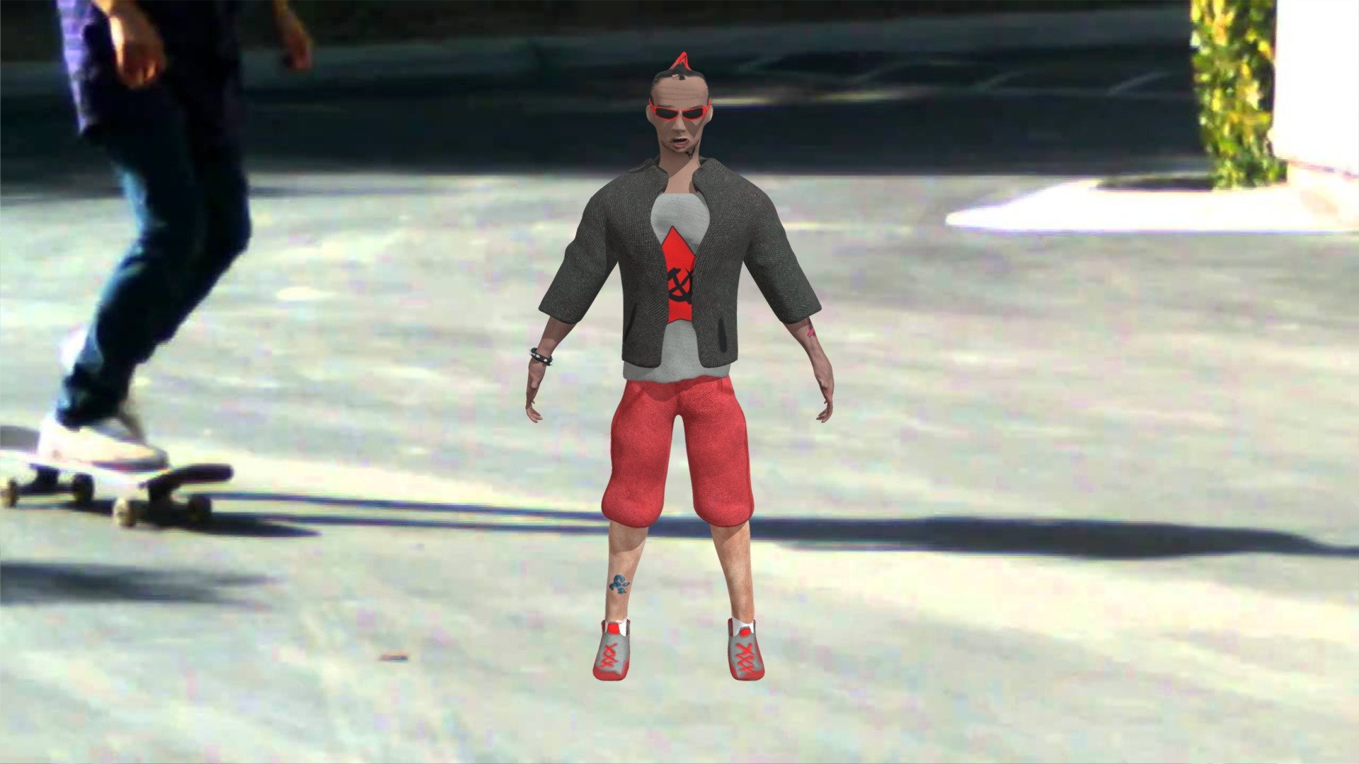 Skate board man character — Sketchfab embed 3D viewer