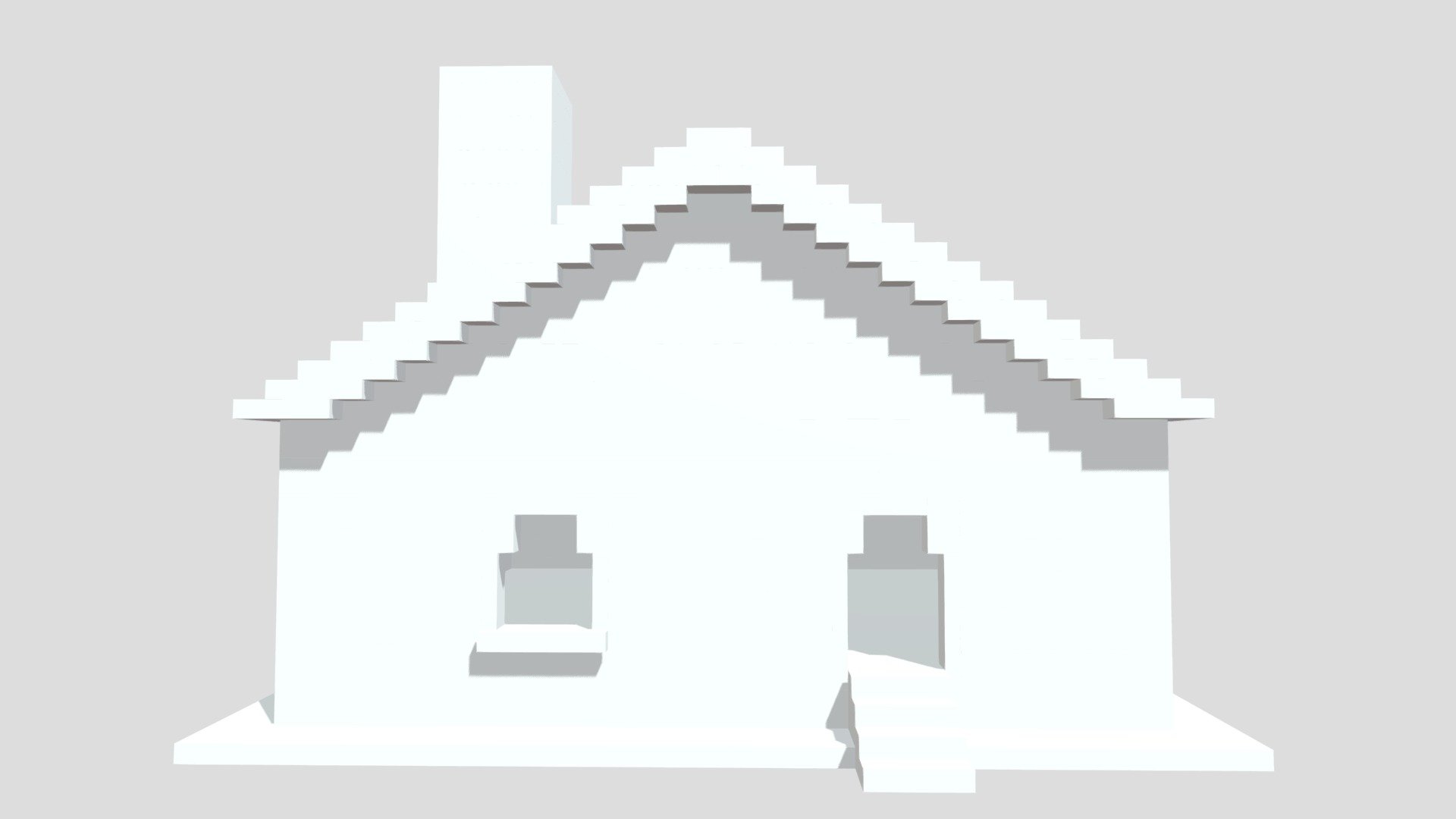 3D model House Model For Roblox or a Low-Poly Game VR / AR / low-poly