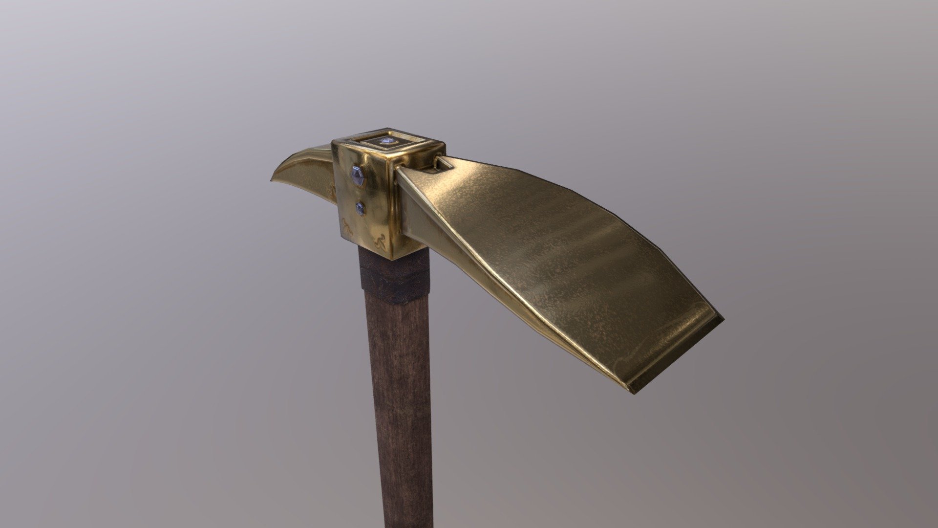 Hoe Gold Buy Royalty Free 3d Model By Arigasoft 8b592ad Sketchfab Store 