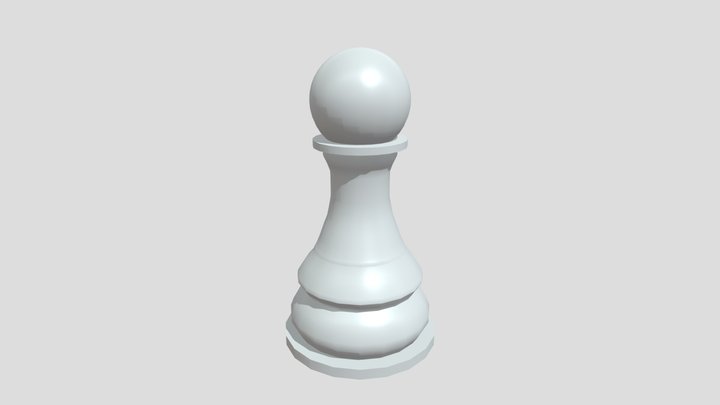 FINISHED CHESS PAWN 3D Model