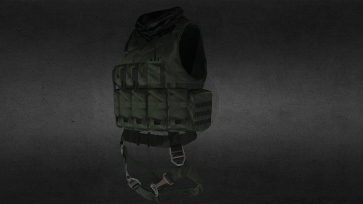 Brazilian_vest_olive 3D Model