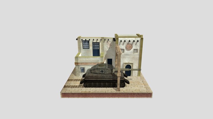 War Thorn Town Diorama 3D Model
