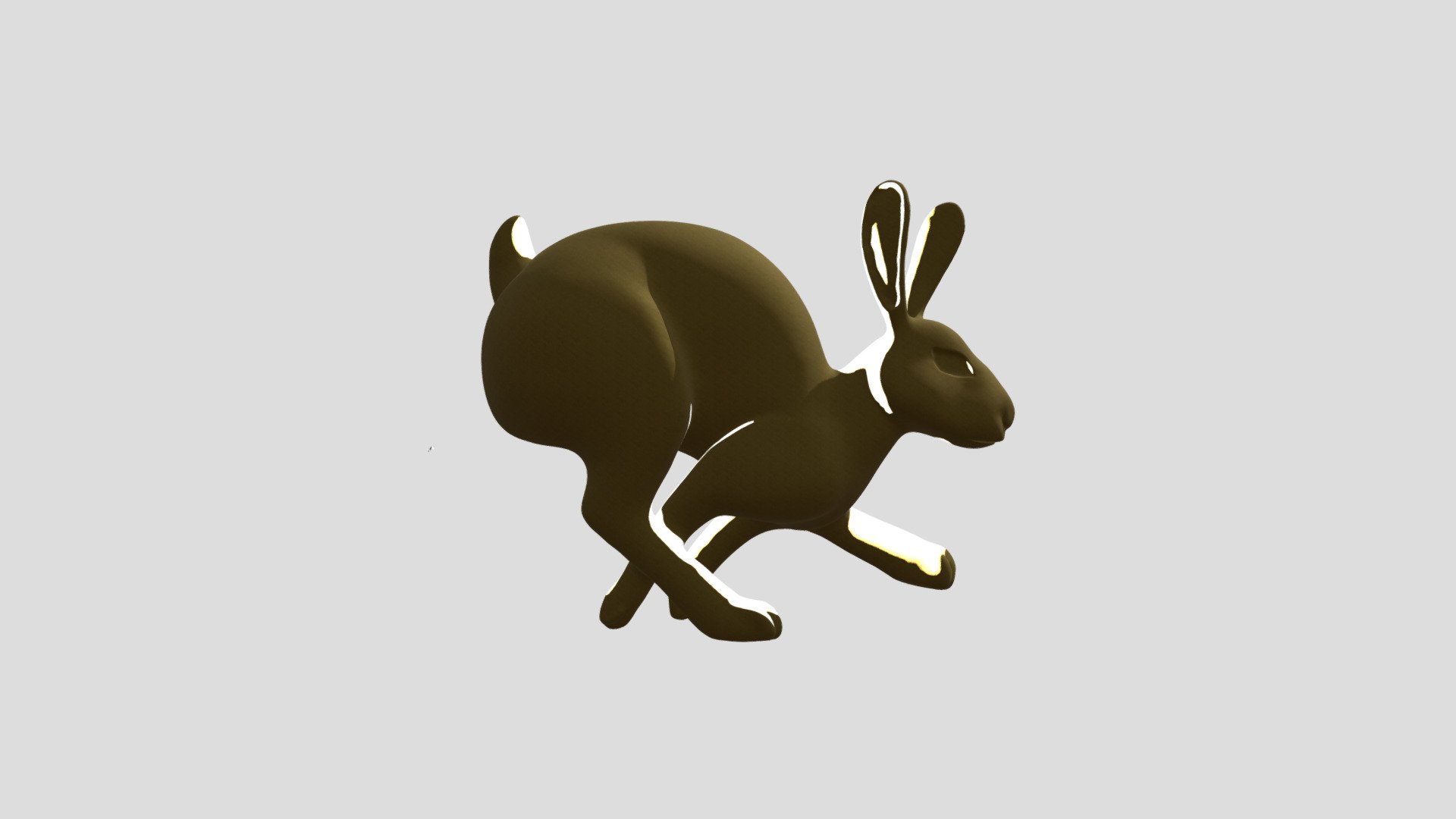 Lepus from Stellarium, but he's 3D and bronze