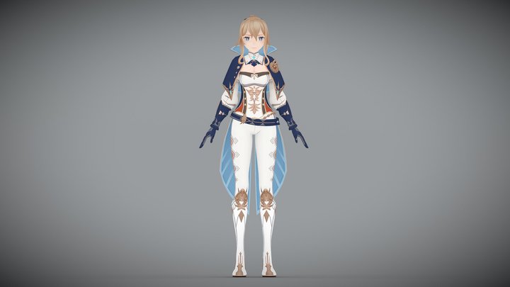 Jean Genshin Impact 3D Model
