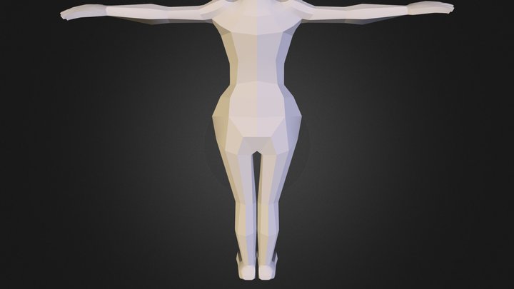 W5 Low Poly Mesh with Shoulders 3D Model