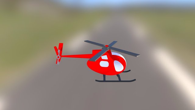 Toy Helicopter 3D Model