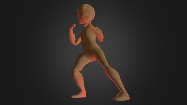 Blank Anime Character 3D Model