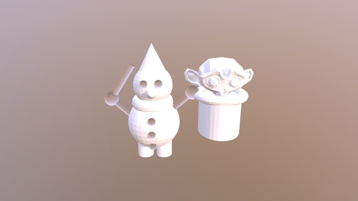 Snowman 3D Model