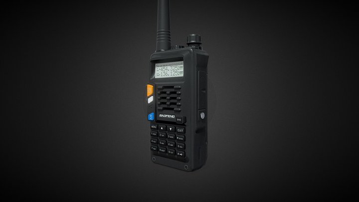 Baofeng UV-S9 Black 3D Model
