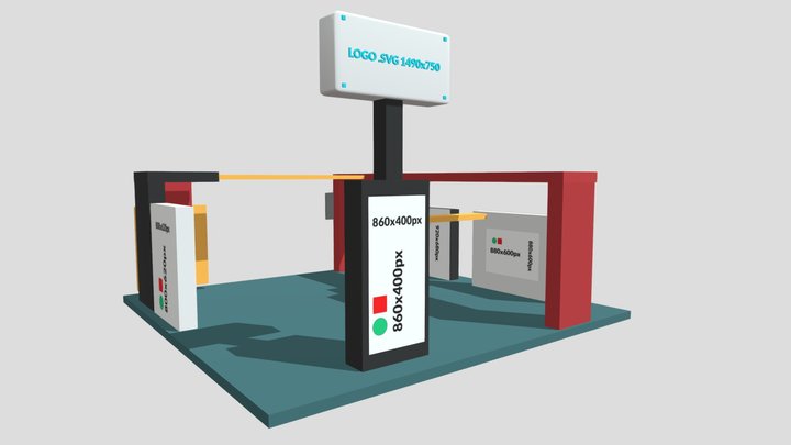 Platinium Stand 3D Model