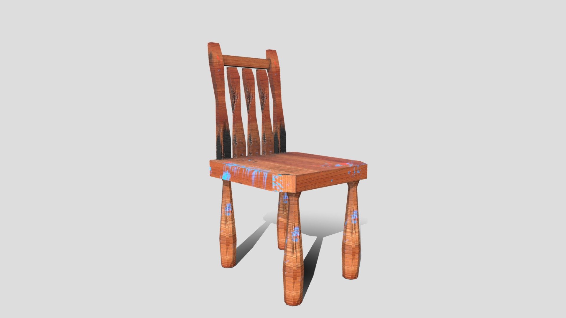Textured Chair - 3D model by paperclipee [8b63bbf] - Sketchfab