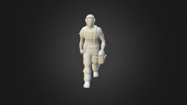 In T Walk Flipped 3D Model