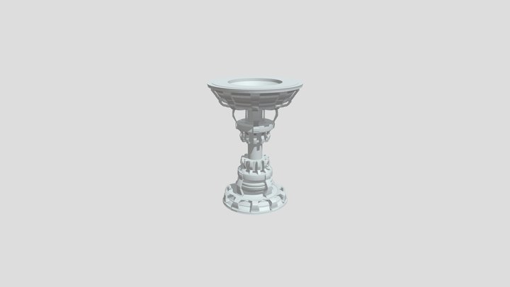 Rust Bucket Large Energy Turbine Animated 3D Model