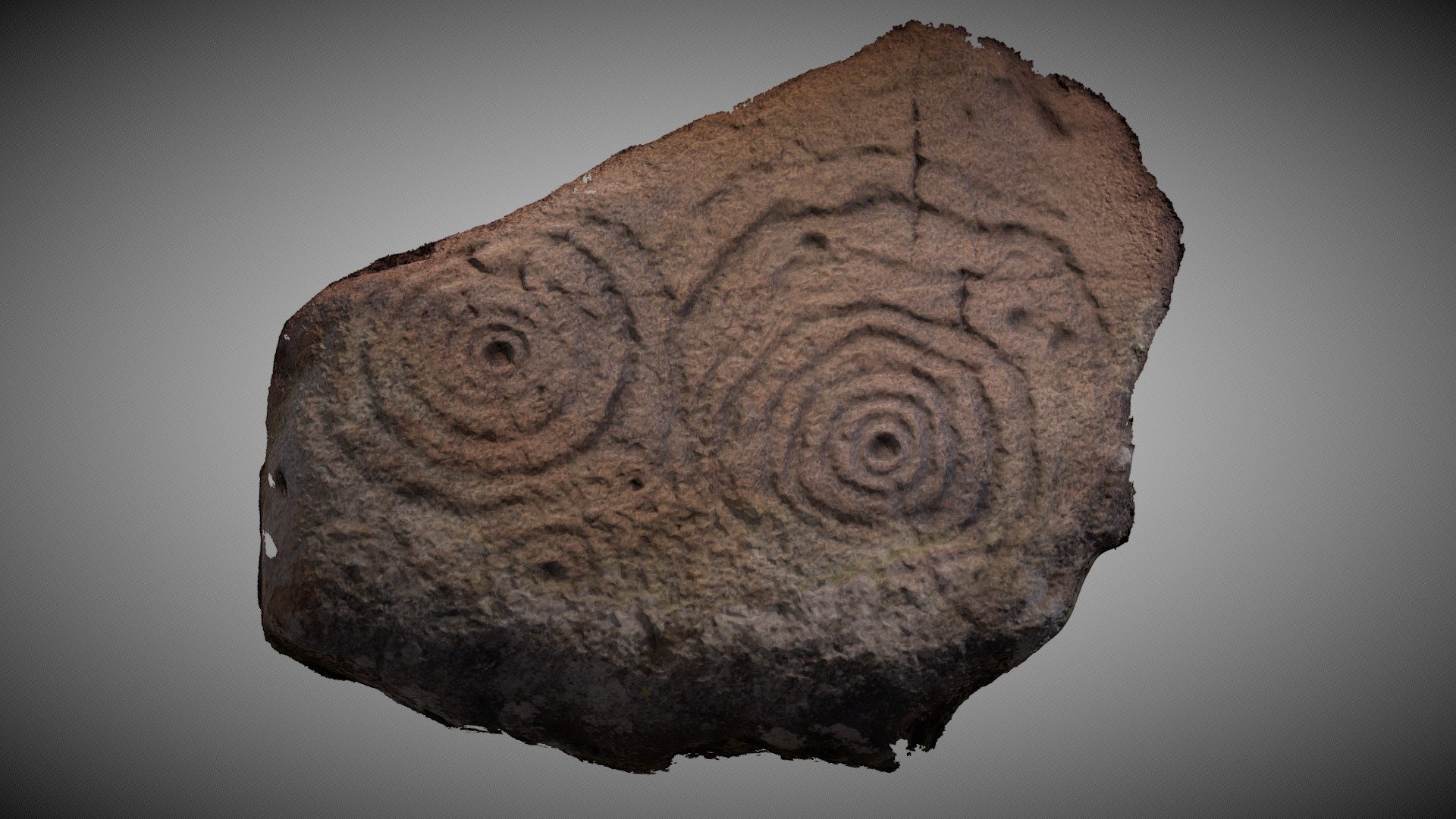 Cloanlawers 6 - Cup & Ring Marked Stone