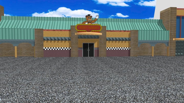 FNaF Movie Pizzeria Outside (not made by me) 3D Model