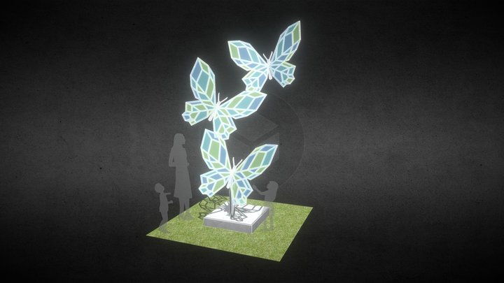 Butterfly Ascent 3D Model
