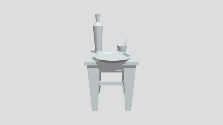 Grandma's House - 3 Simple props 3D Model