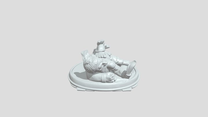 Bronze infant deity statue with larger figure f