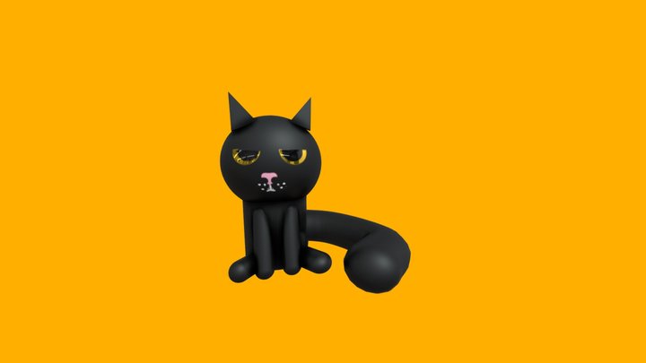 Gato Aburrido 3D Model