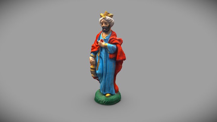 Christmas figure King Baltasar 3D Model