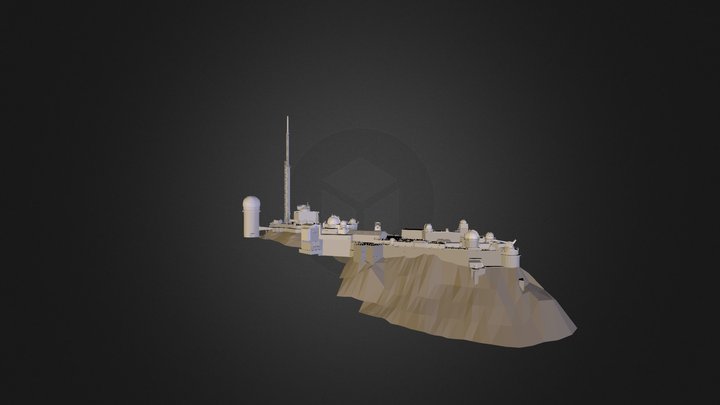 Astronomical Observatory Pic du Midi 3D Model