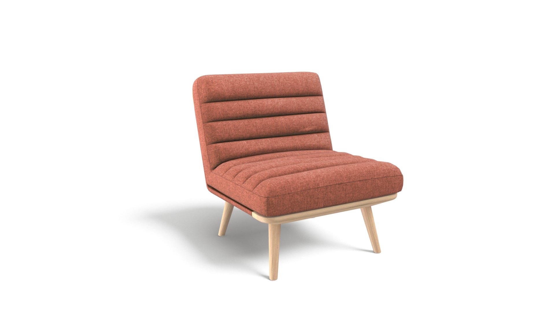 Gustav Accent Chair, Dusk Pink