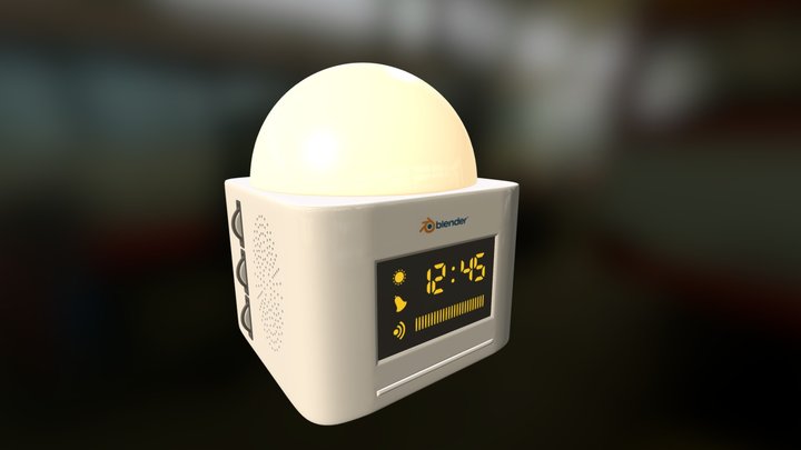 Ligth alarm clock 3D Model