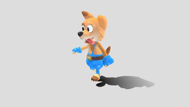 Chico The Dog 3D Model