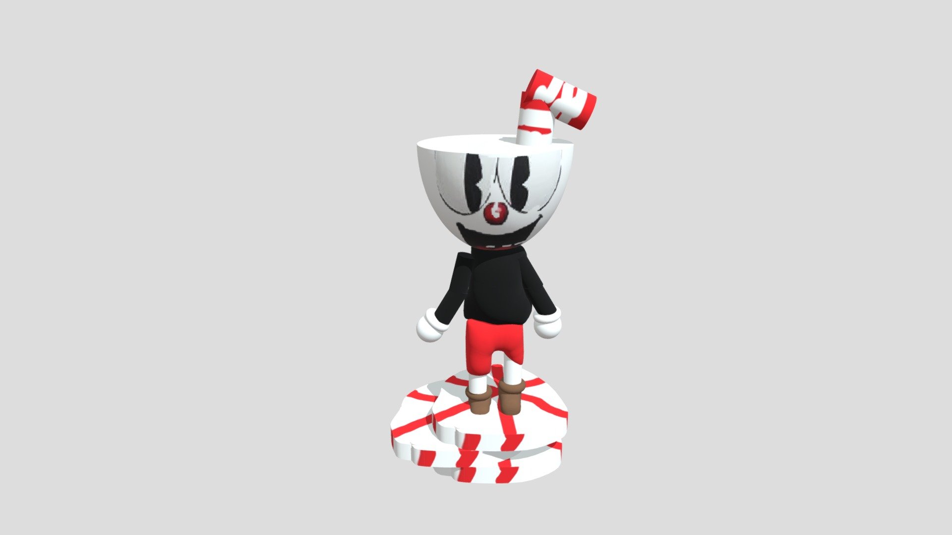 Cuphead on poker chips