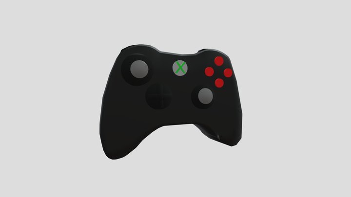 Custom Xbox 360 controller 3D Model