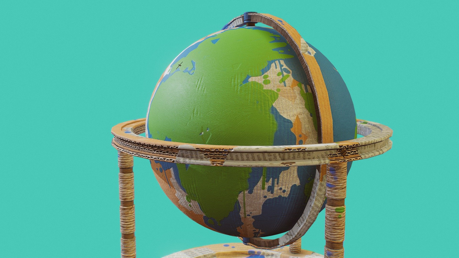 Globe Craft - 3D model by Lis (@lishard4) [8b704a4] - Sketchfab