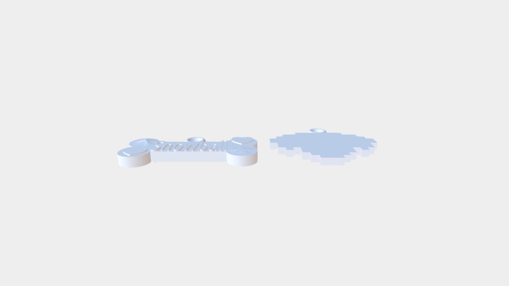 Snowball Dog Tag (1) — Sketchfab embed 3D viewer