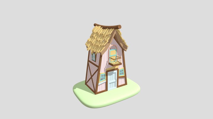 Forest Hobbit House 3D Model