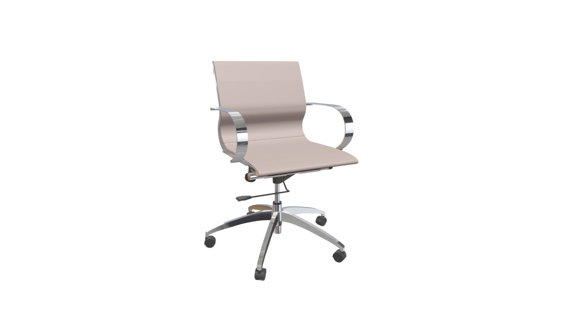 Glider Low Back Office Chair Taupe - 100376