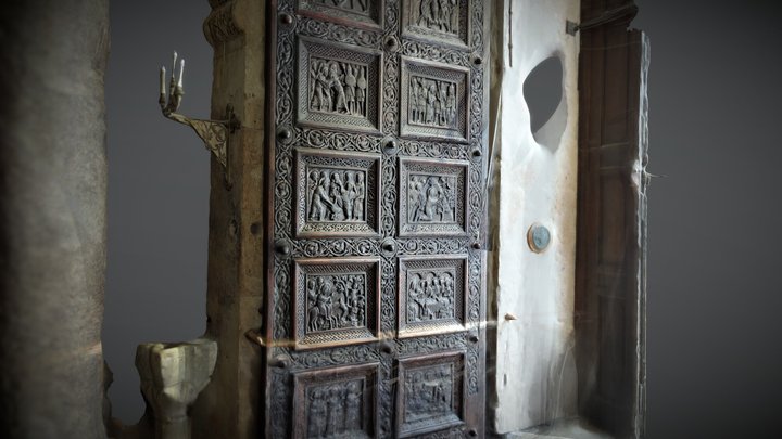Buvina doors of the Split cathedral - right wing 3D Model