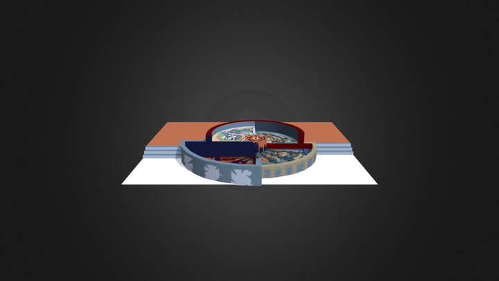 3D swimming pool |  for monumental paint 3D Model