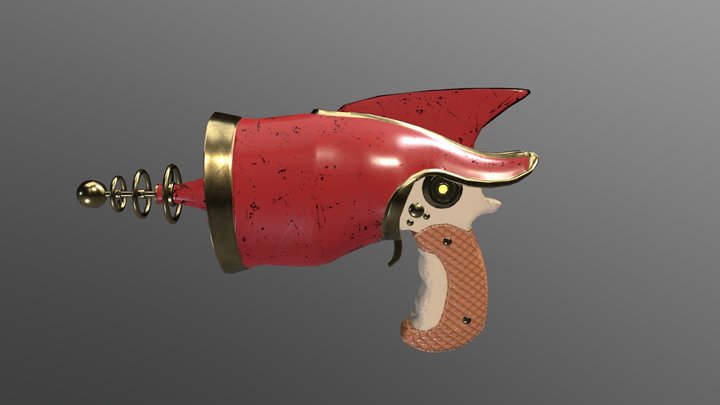 Toy Ray Gun 3D Model