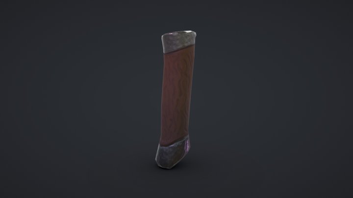 Stylized Lightsaber Handle 3D Model